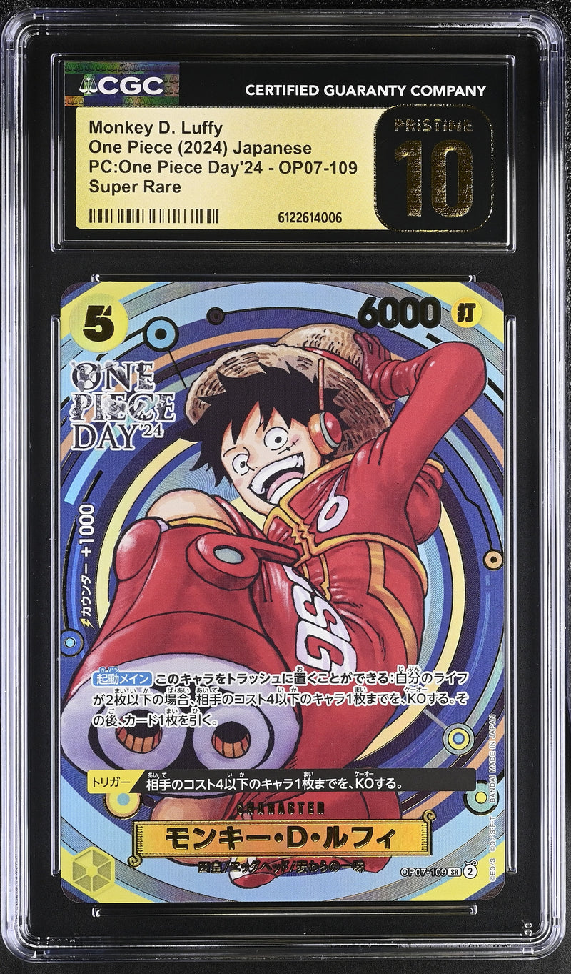 CGC PRISTINE 10 Monkey D. Luffy [PC:One Piece Day'24] - 6122614006