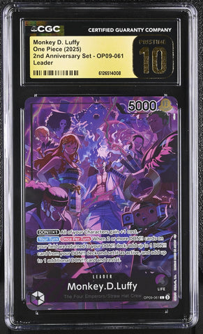 CGC PRISTINE 10 Monkey D. Luffy [2nd Anniversary Set] - 6126514008