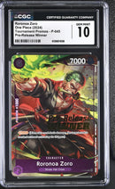 CGC GEM MINT 10 Roronoa Zoro [Tournament Promos] - 6126851008