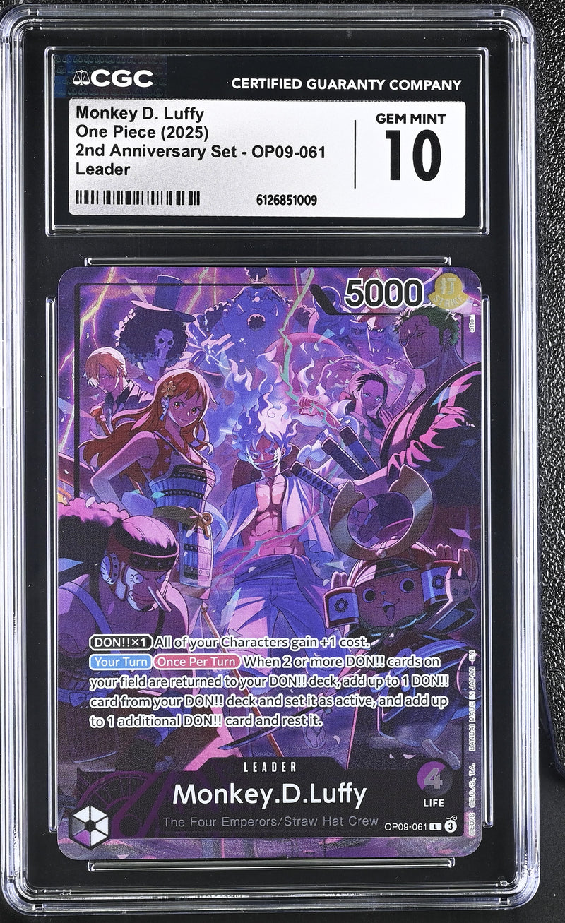 CGC GEM MINT 10 Monkey D. Luffy [2nd Anniversary Set] - 6126851009