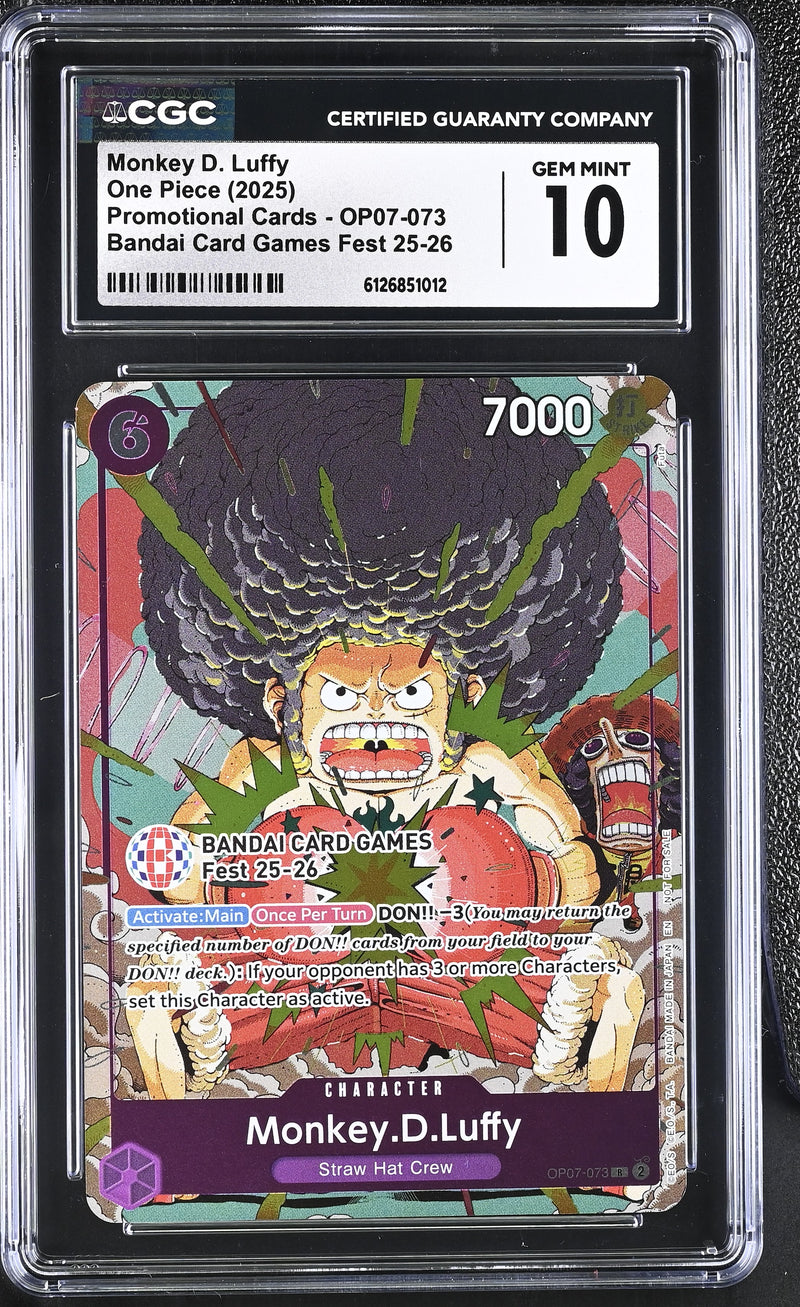 CGC GEM MINT 10 Monkey D. Luffy [Promotional Cards] - 6126851012
