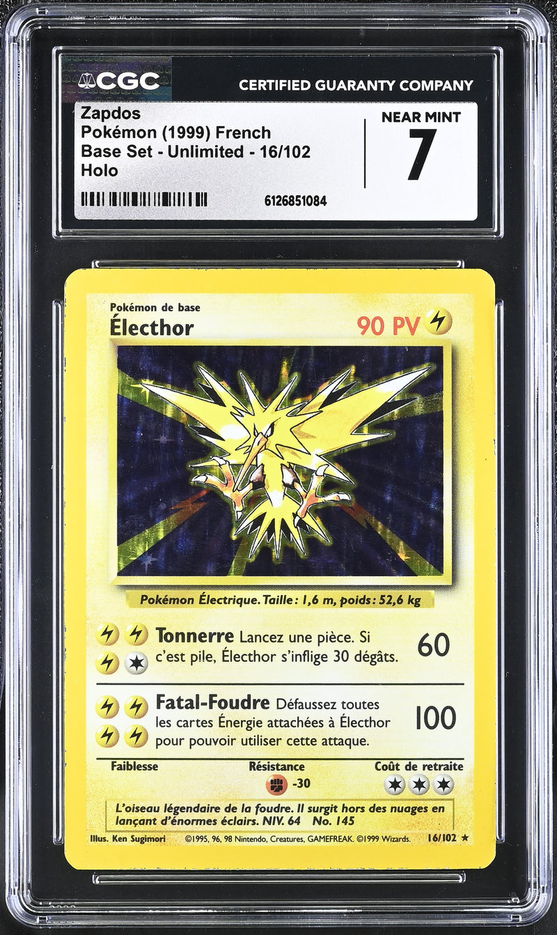 CGC 7 Zapdos(16/102) [Base Set - Unlimited] - 6126851084