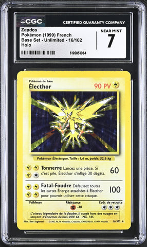 CGC 7 Zapdos(16/102) [Base Set - Unlimited] - 6126851084