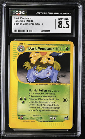 CGC 8.5 Dark Venusaur(7) [Best of Game Promos] - 6129777007