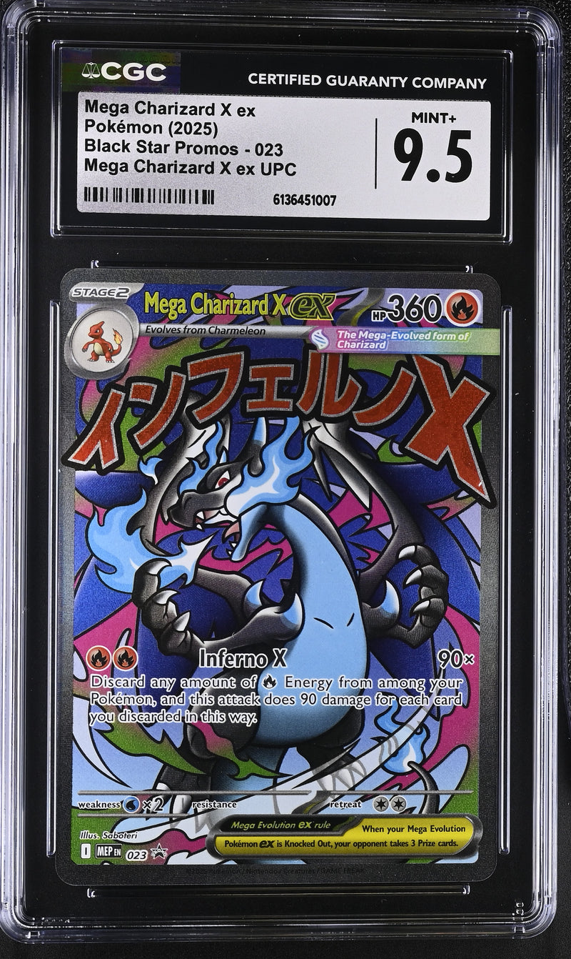CGC MINT+ 9.5 Mega Charizard X ex(023) [Black Star Promos] - 6136451007