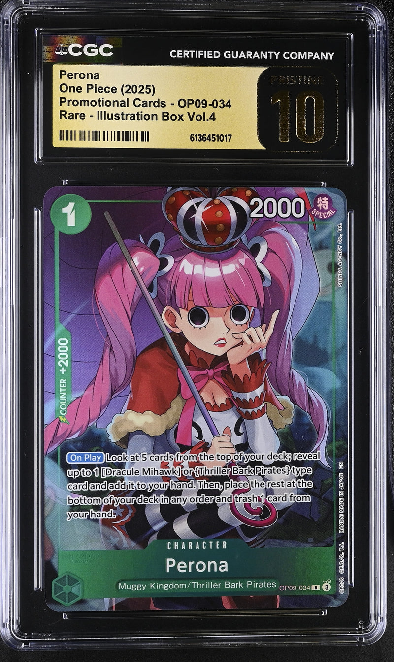CGC PRISTINE 10 Perona [Promotional Cards] - 6136451017