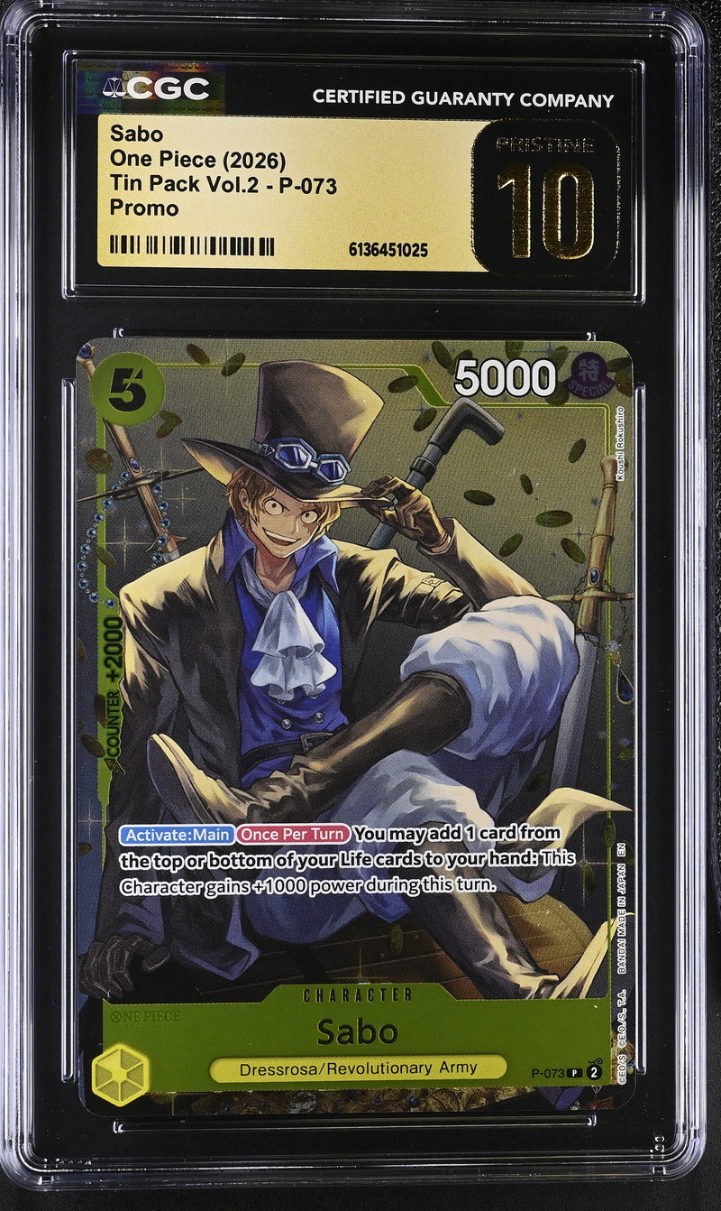 CGC PRISTINE 10 Sabo [Tin Pack Vol.2] - 6136451025