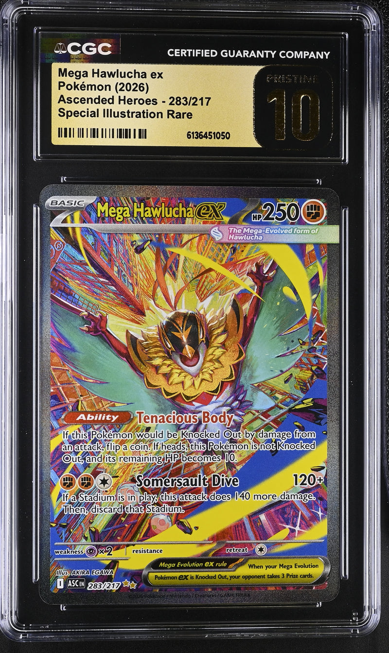 CGC PRISTINE 10 Mega Hawlucha ex(283/217) [Ascended Heroes] - 6136451050