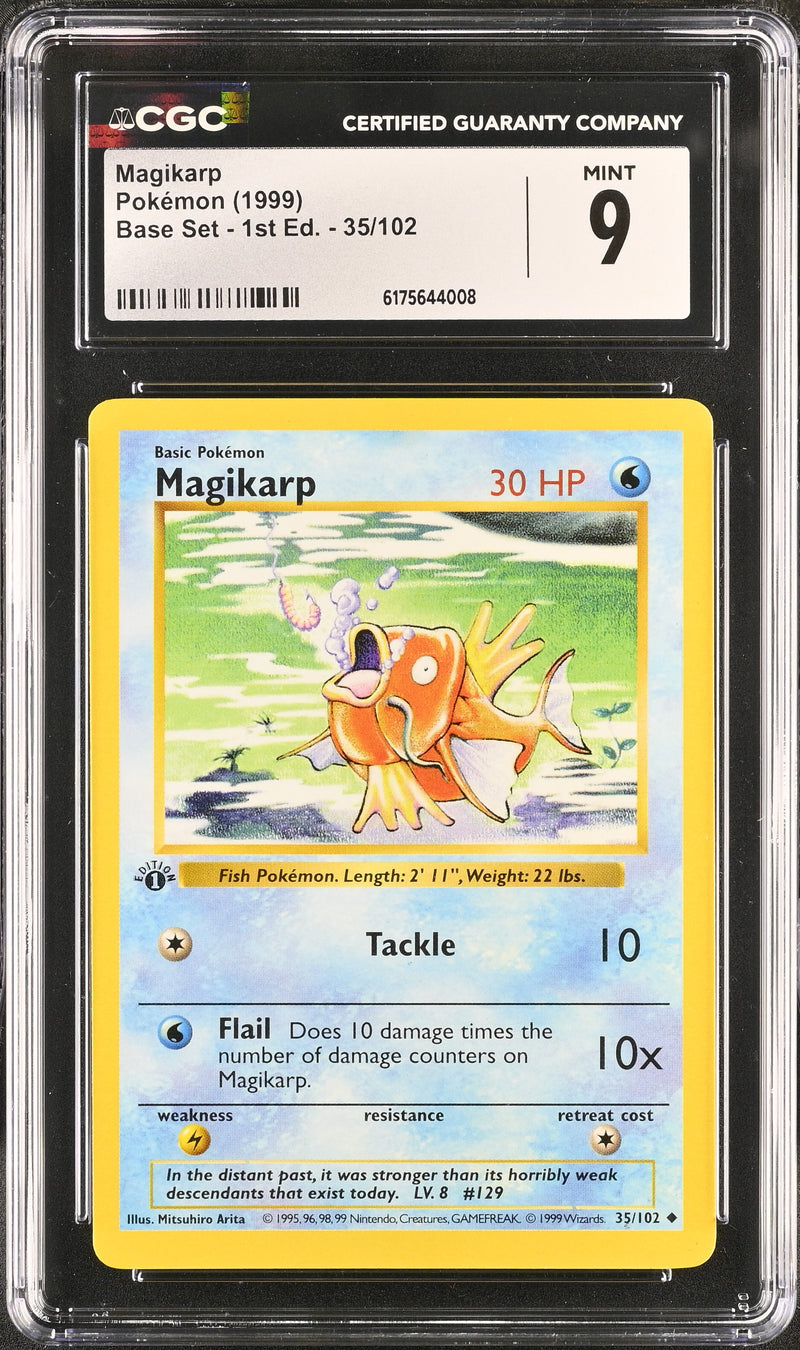 CGC 9 Magikarp(35/102) [Base Set - 1st Ed.] - 6175644008