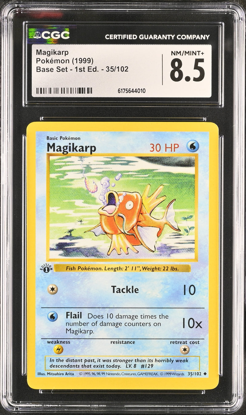 CGC 8.5 Magikarp(35/102) [Base Set - 1st Ed.] - 6175644010