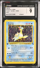 CGC 9 Lapras(10/62) [Fossil - 1st Ed.] - 6175644011