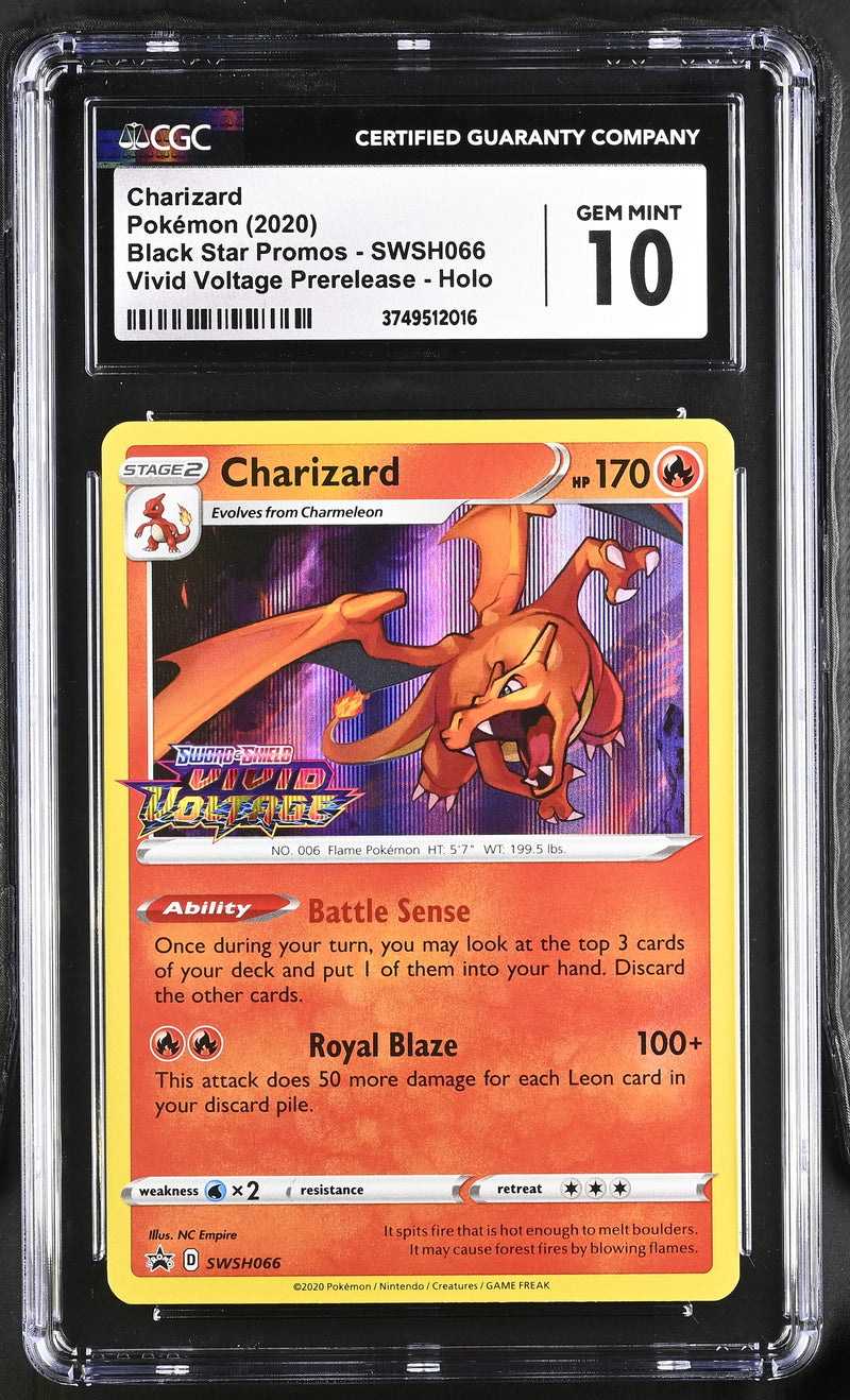CGC GEM MINT 10 Charizard(SWSH066) [Black Star Promos] - 3749512016