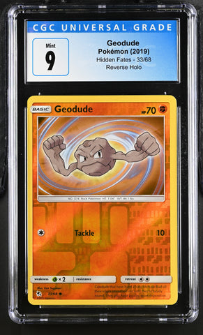 CGC 9 Geodude (33/68) [Sun & Moon: Hidden Fates] - 3900912033