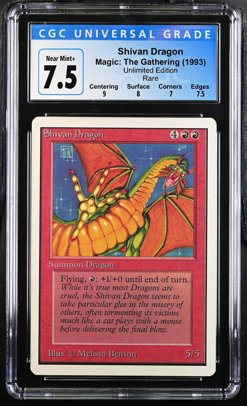 CGC 7.5 Shivan Dragon [Unlimited Edition] - 4054237020