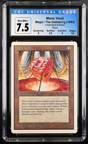 CGC 7.5 Mana Vault [Unlimited Edition] - 4054237030
