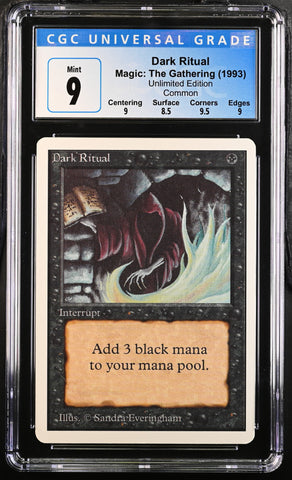 CGC 9 Dark Ritual [Unlimited Edition] - 4054237038