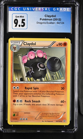 CGC GEM MINT 10 Claydol (64/124) [Black & White: Dragons Exalted] - 4077752220