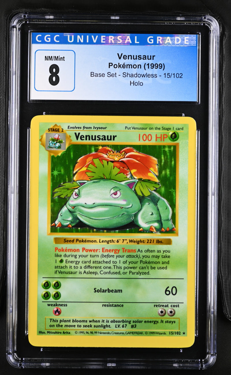 CGC 8 Venusaur(15/102) [Base Set] - 4082875002