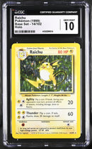 CGC GEM MINT 10 Raichu(14/102) [Base Set] - 4102299014