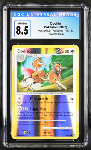CGC 8.5 Dodrio (46/123) [Diamond & Pearl: Mysterious Treasures] - 4115130013