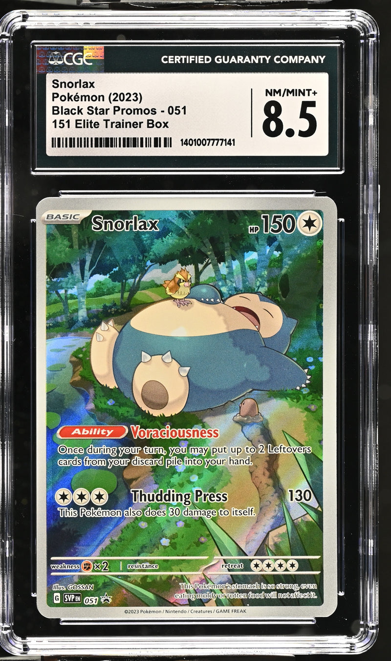 CGC 8.5 Snorlax(051) [Black Star Promos] - 1401007777141
