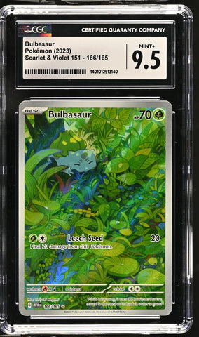 CGC MINT+ 9.5 Bulbasaur (166/165) [Scarlet & Violet 151] - 1401012913140