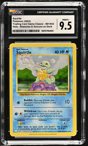 CGC MINT+ 9.5 Squirtle [Trading Card Game Classic] - 1401017654041