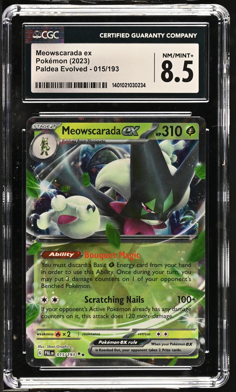 CGC 8.5 Meowscarada ex (015/193) [Scarlet & Violet: Paldea Evolved] - 1401021030234