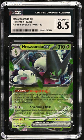 CGC 8.5 Meowscarada ex (015/193) [Scarlet & Violet: Paldea Evolved] - 1401021030234