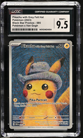 CGC MINT+ 9.5 Pikachu with Grey Felt Hat (085) [Scarlet & Violet: Black Star Promos] - 1401024624004