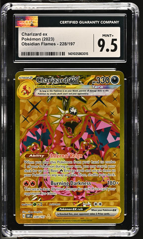 CGC MINT+ 9.5 Charizard ex (228/197) [Scarlet & Violet: Obsidian Flames] - 1401025863015