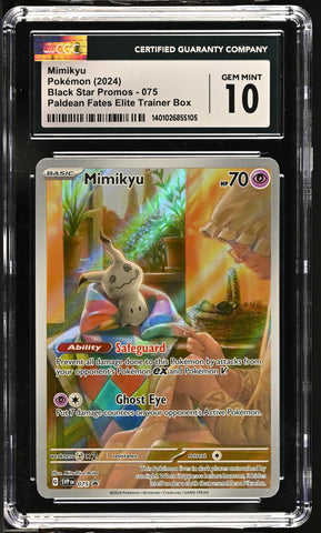 CGC GEM MINT 10 Mimikyu(075) [Black Star Promos] - 1401026855105