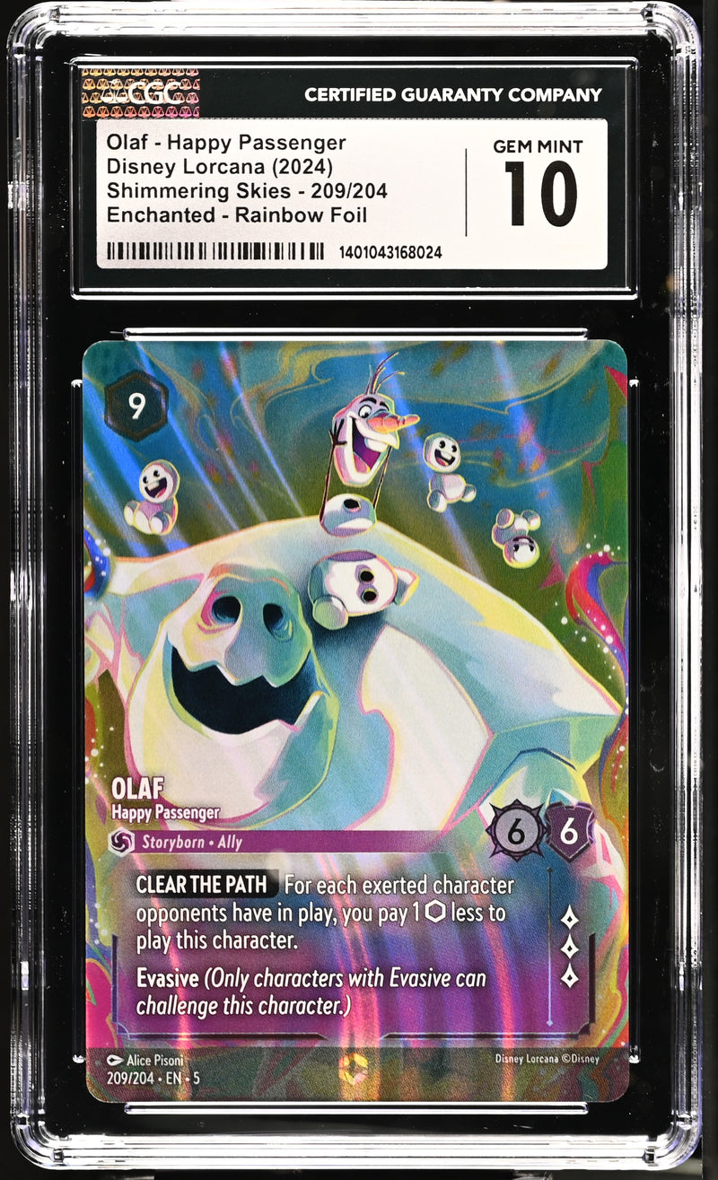 CGC 10 Olaf - Happy Passenger (209/204) (Enchanted) [Shimmering Skies]  - 1401043168024