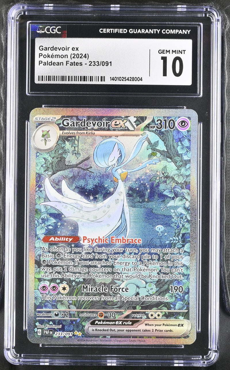 CGC GEM MINT 10 Gardevoir ex (233/091) [Scarlet & Violet: Paldean Fates] - 1401025428004