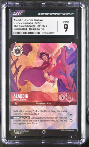 CGC 9 Aladdin - Heroic Outlaw (Enchanted) (211/204) [The First Chapter] - 1401032325009