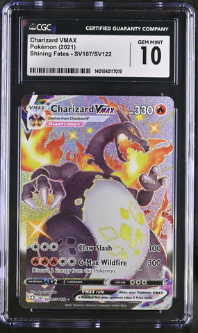 CGC GEM MINT 10 Charizard VMAX (SV107/SV122) [Sword & Shield: Shining Fates] - 1401042117019