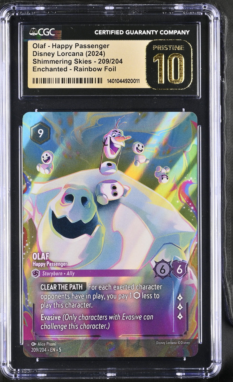 CGC 10 Olaf - Happy Passenger (Enchanted) (209/204) [Shimmering Skies] - 1401044920011