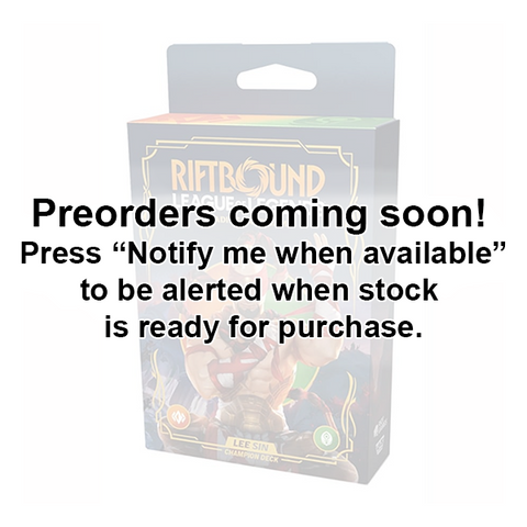 Riftbound - League of Legends TCG: Origins Champion Deck: Lee Sin