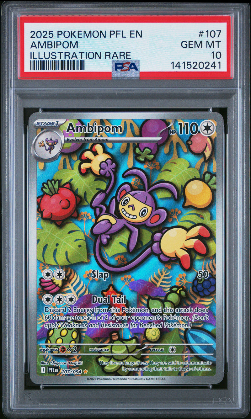 PSA GEM MT 10 Ambipom(107/094) [Pfl En-Phantasmal Flames] - 141520241