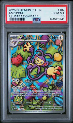 PSA GEM MT 10 Ambipom(107/094) [Pfl En-Phantasmal Flames] - 141520241
