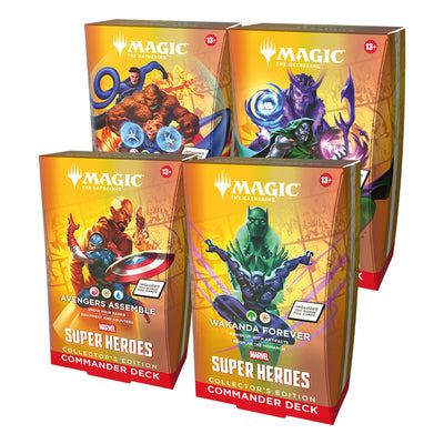 Magic the Gathering: Marvel Super Heroes: Collector Commander Decks (Case of Four)