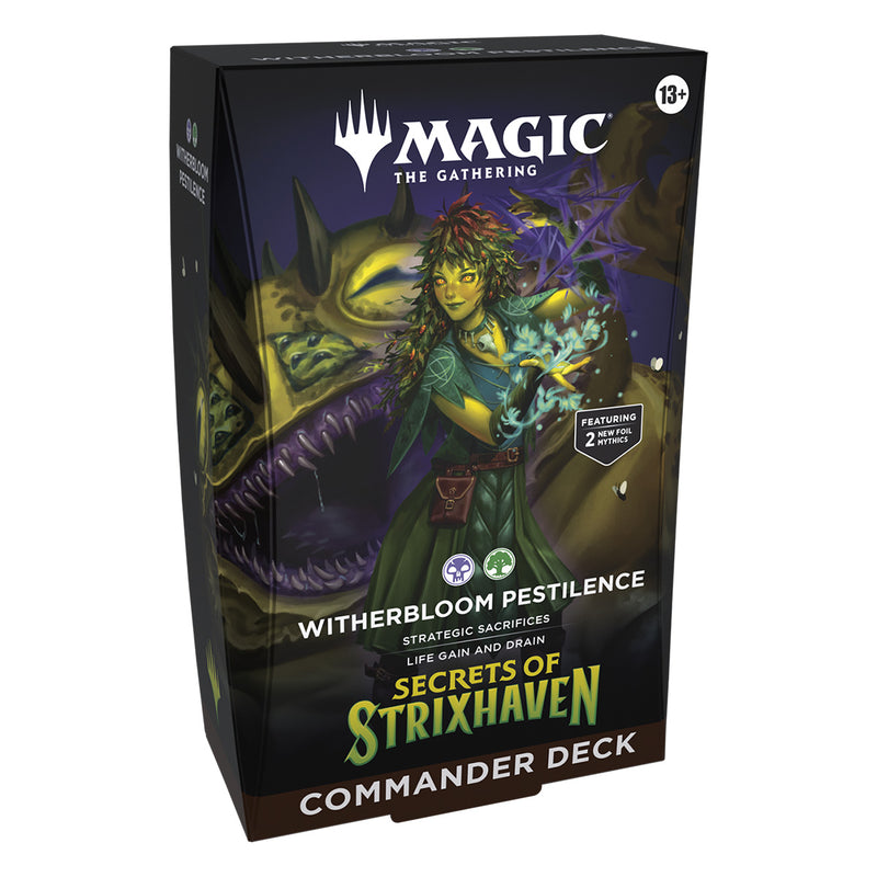 Magic the Gathering: Secrets of Strixhaven: Commander Deck: Witherbloo Magic the Gathering: Secrets of Strixhaven: Commander Deck: Witherbloo