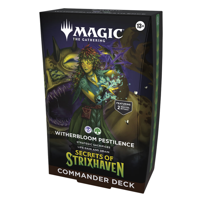 Magic the Gathering: Secrets of Strixhaven: Commander Deck: Witherbloo Magic the Gathering: Secrets of Strixhaven: Commander Deck: Witherbloo