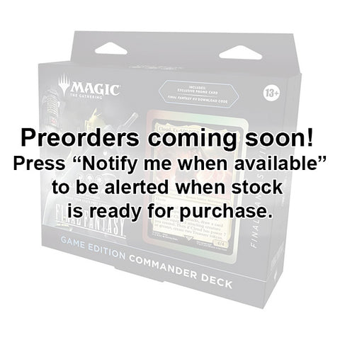 Magic the Gathering: Universes Beyond: Final Fantasy: Limit Break Commander Deck - Game Edition