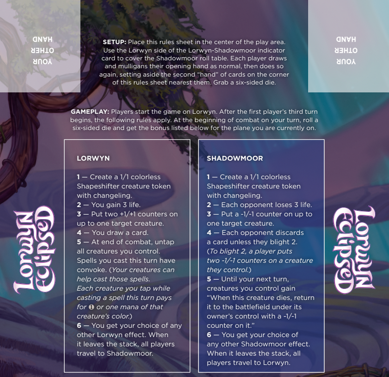 All-day MTG Lorwyn Eclipsed Commander Party