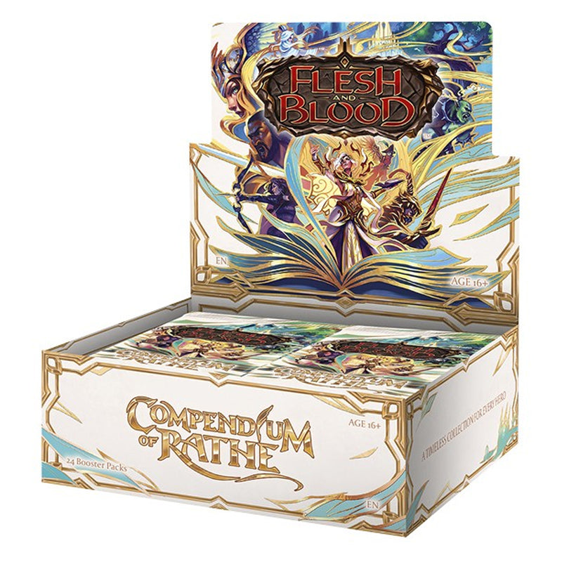 flesh and blood tcg welcome to rathe unlimited booster box Flesh and Blood TCG Compendium of Rathe Booster Box