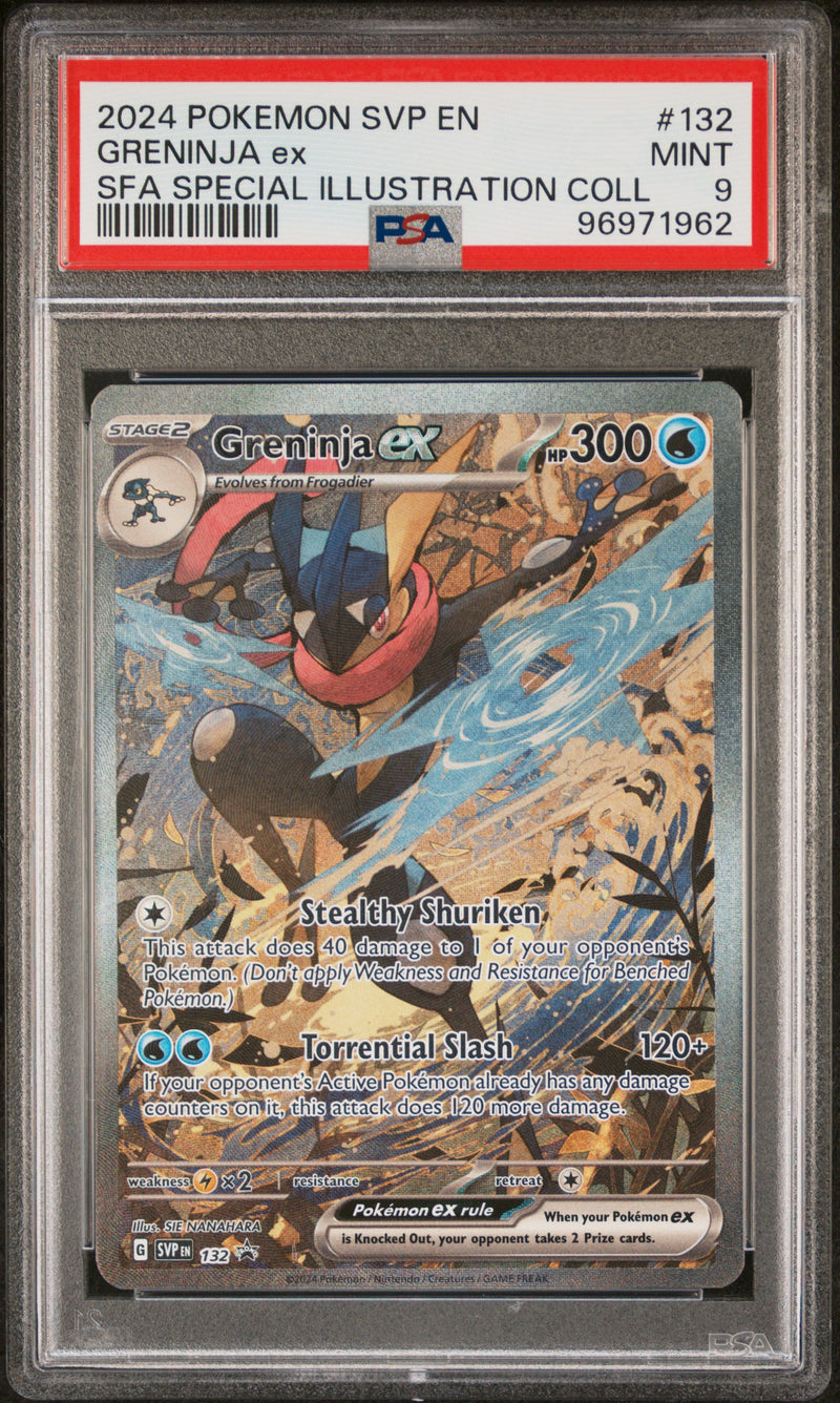 PSA MINT 9 Greninja ex (132) [Scarlet & Violet: Black Star Promos] - 96971962