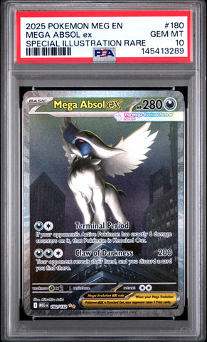 PSA GEM MT 10 Mega Absol ex (180/132) [Mega Evolution: Base Set] - 145413289