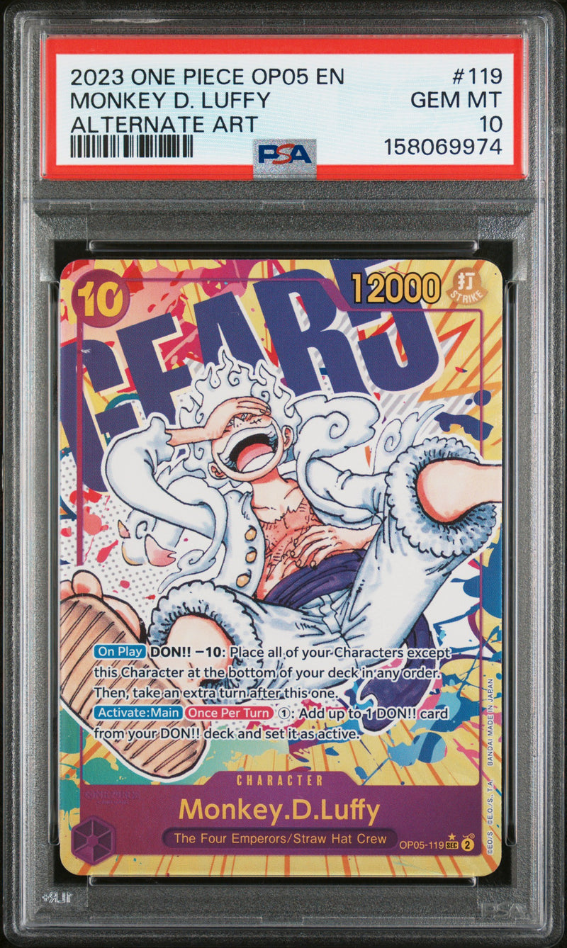 PSA GEM MT 10 Monkey D. Luffy [Op05-Awakening Of The New Era] - 158069974
