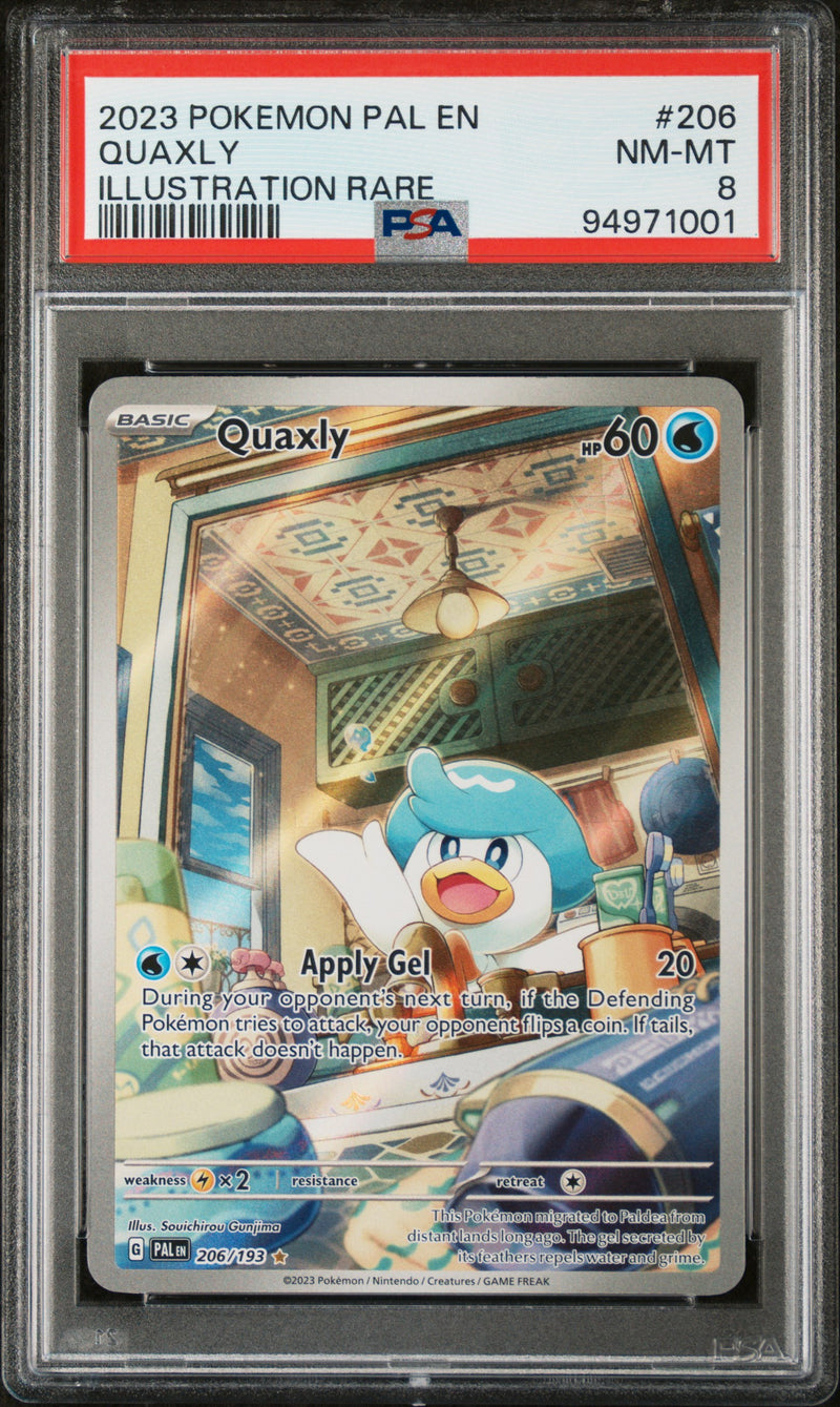 PSA NM-MT 8 Quaxly (206/193) [Scarlet & Violet: Paldea Evolved] - 94971001